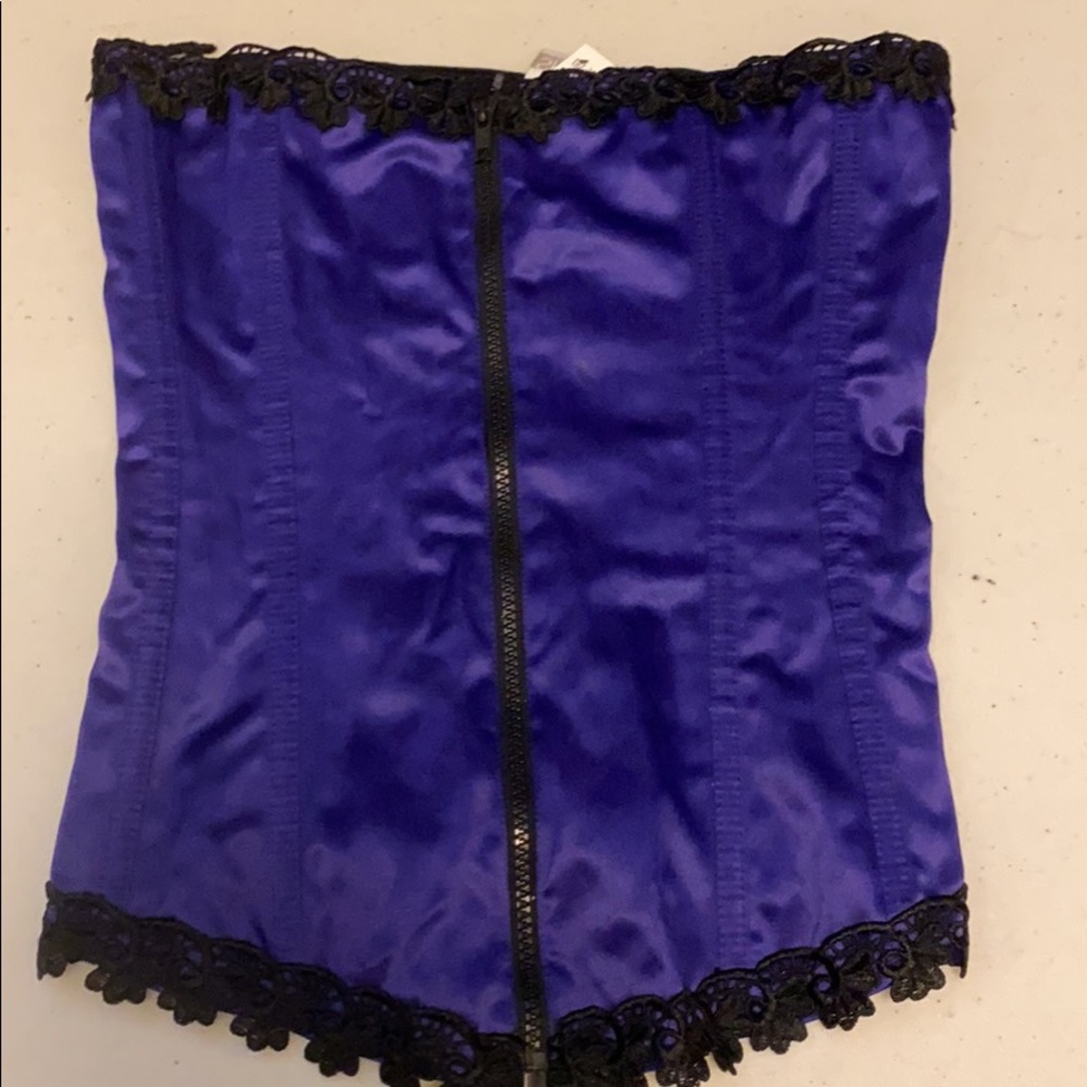 Purple and black corset size M/L